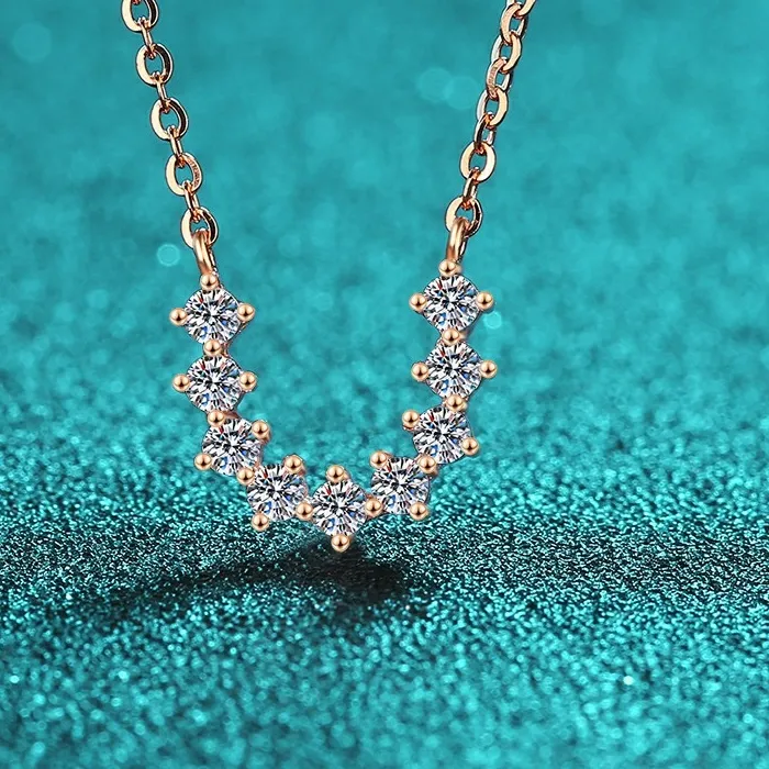 Authentic The Celestial Arc Moissanite Talisman in Champagne Gold