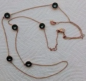 Authentic Rose Gold Petal of Protection: Swarovski Crystal Body Necklace
