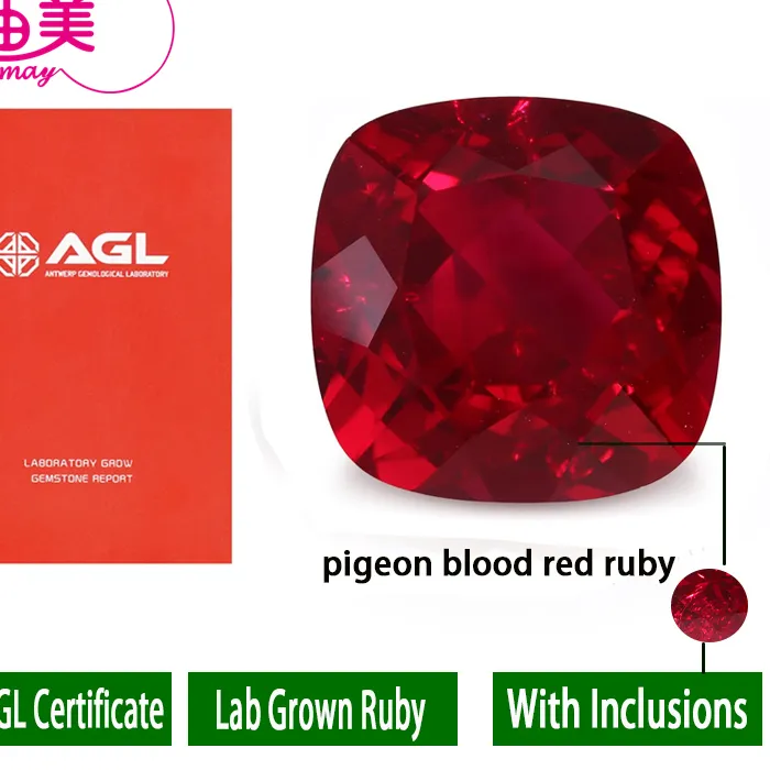 Authentic The Crimson Heart: Lab-Grown Pigeon Blood Ruby Essence