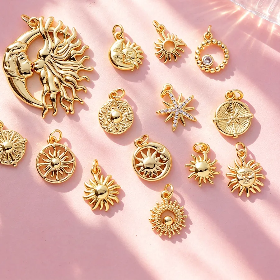 Authentic Celestial Sun Face Charms of the Eternal Cosmos