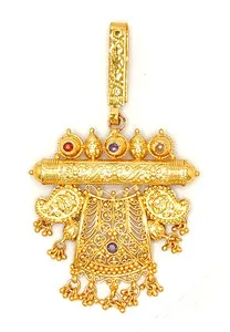 Authentic Radiant Mandala of the Sacred East: Gilded Ethnic Talisman