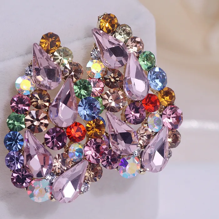 Authentic Prismatic Tear Drop Crystal Talisman Earrings
