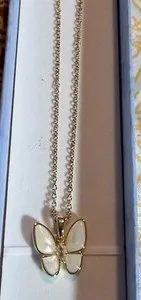 Authentic Ethereal Winged Transformation Mother of Pearl Amulet