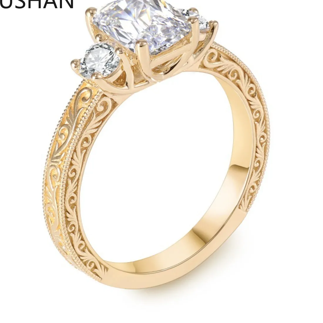 Authentic Celestial Radiance: The Eternal Moissanite Band