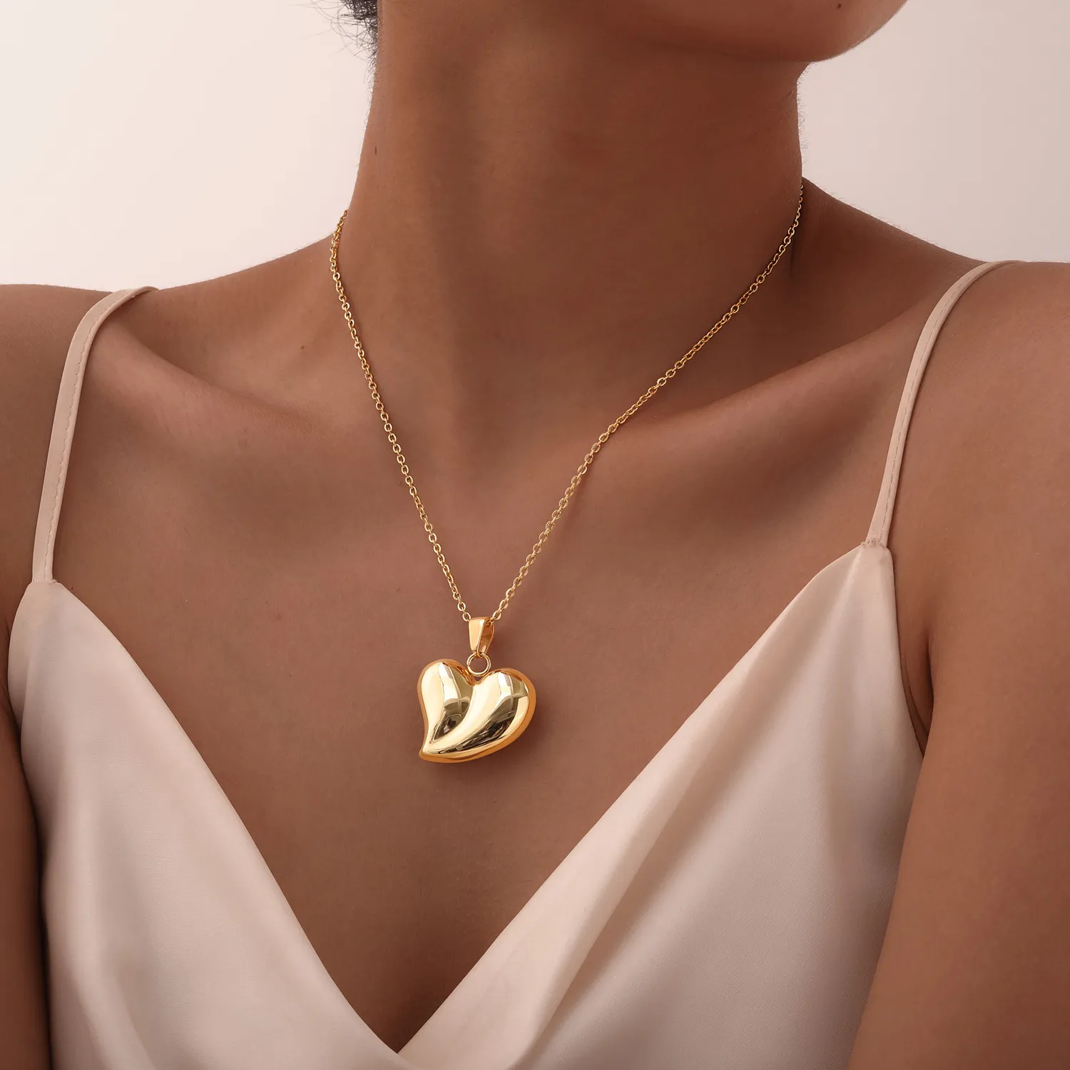 Authentic Golden Heart Amulet of Unconditional Love