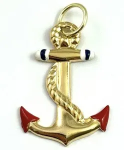 Authentic The Mariner's Anchor of Steadfast Soul Gold-Plated Talisman