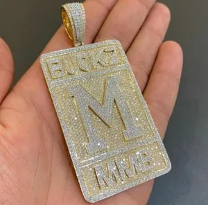 Authentic The Sovereign M: Sacred Initial Gold-Plated Dog Tag