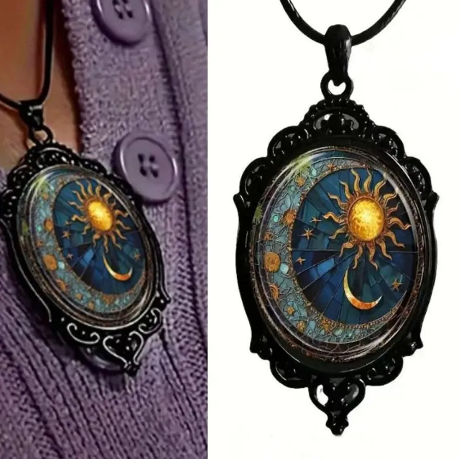 Authentic Celestial Harmony: Moonlit Serenade Pendant
