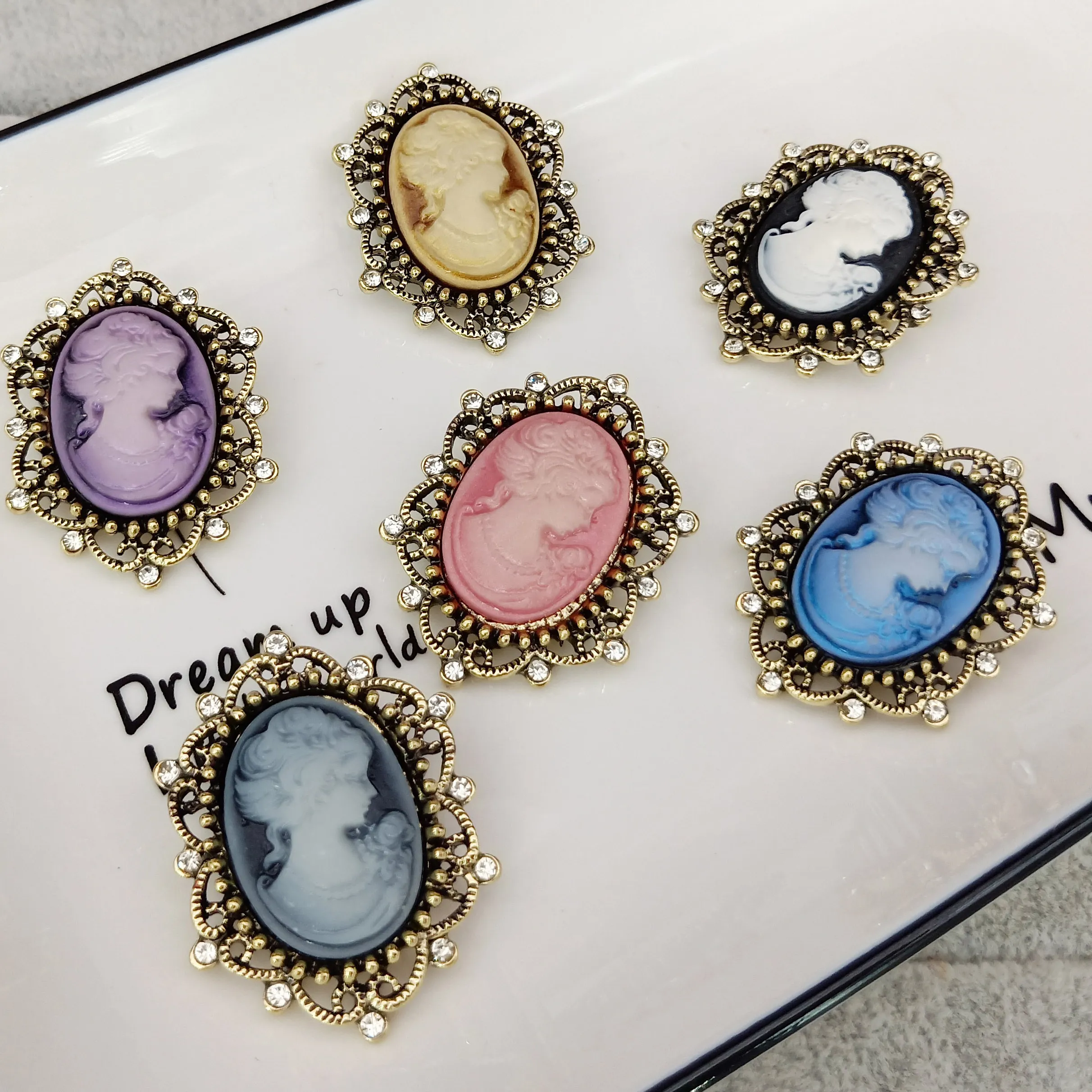 Authentic The Sovereign Queen Cameo Brooch of Timeless Grace