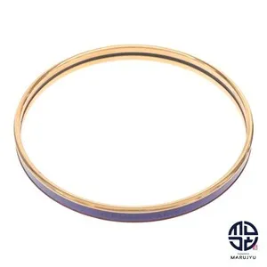 Authentic The Celestial Amethyst Radiance Gold-Plated Bangle