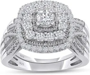 Authentic Eternity's Reflection - 1ct Lab Grown Diamond Infinity Double Halo Ring