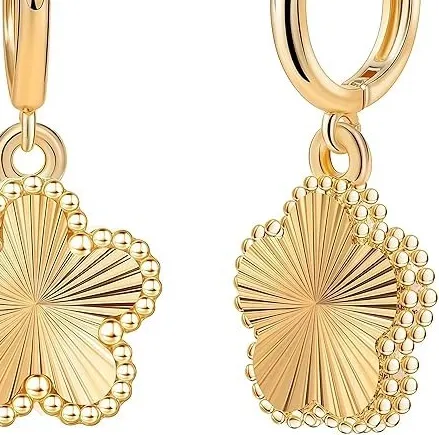 Authentic Lucky Four Leaf Clover Earrings: Attract Abundance and Harmony