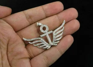 Authentic The Celestial Ankh of Eternal Radiance: Winged Golden Life-Force Pendant