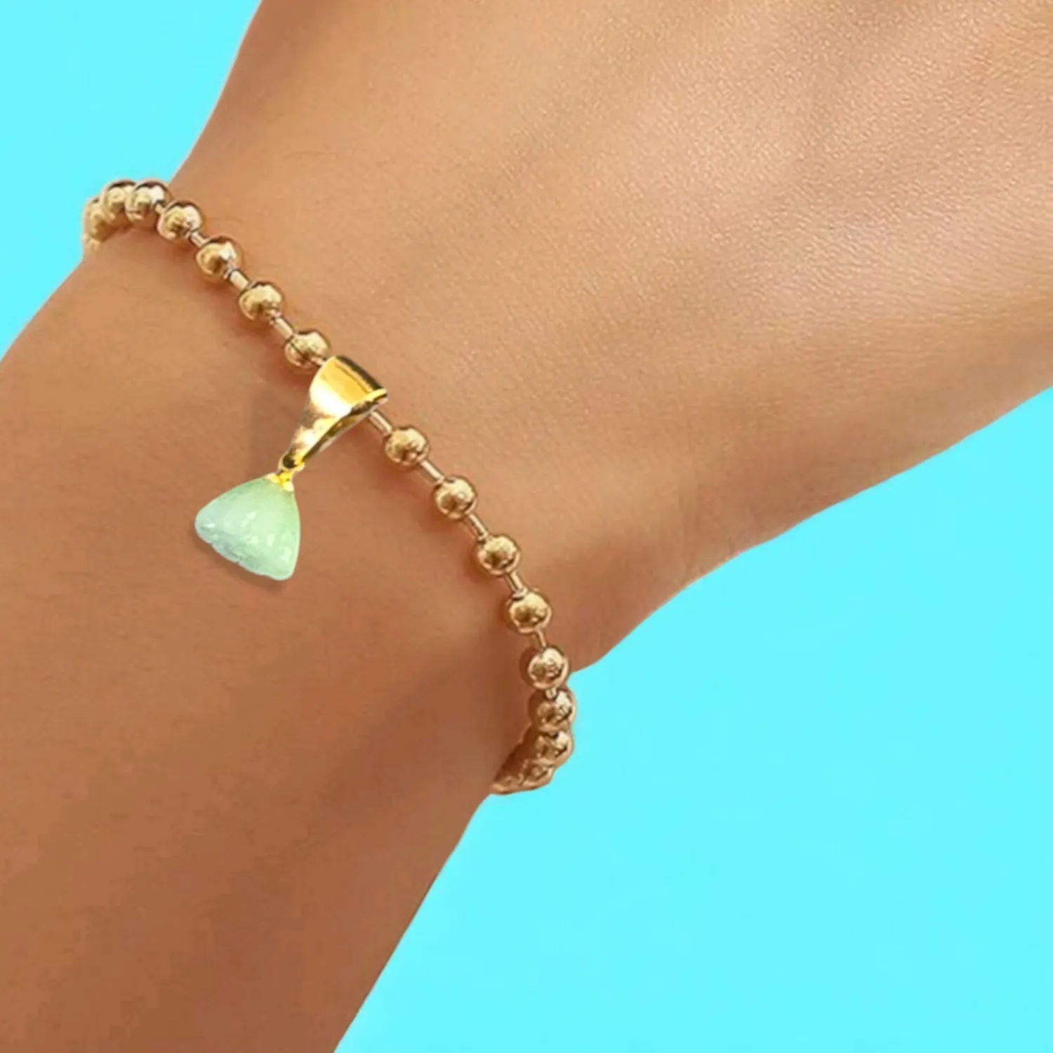 Authentic The Ethereal Lotus: 18k Gold-Plated Sacred Bloom Bracelet