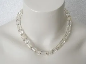 Authentic Radiant Prism of Earth and Sun: The Rock Crystal and Gold-Plated Silver Collars