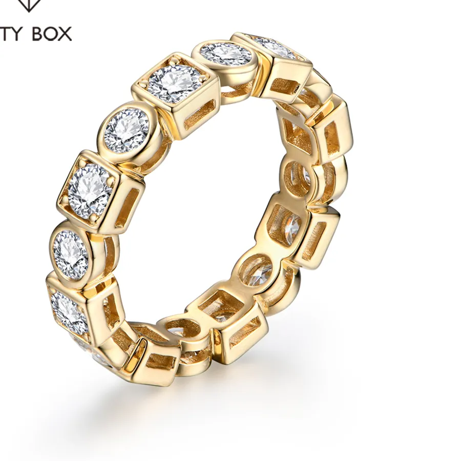 Authentic The Eternal Radiance Moissanite Infinity Band