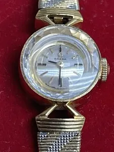 Authentic The Golden Hourglass: Omega 14K Gold Ladies Timepiece