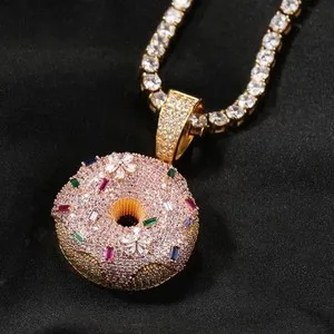 Authentic Whispers of Cosmic Abundance: 3.20Ct Moissanite Donut Pendant