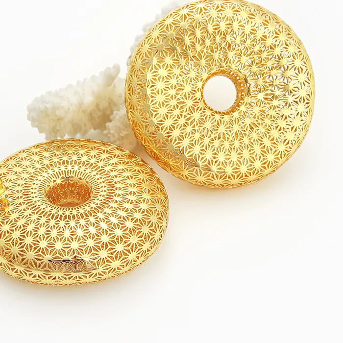 Authentic Stellar Protection: Celestial Star Pattern Donut Earrings