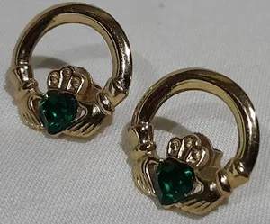 Authentic Sol D'or Celtic Claddagh Heart and Crown Talismans