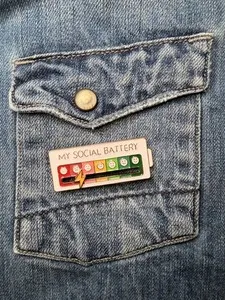 Authentic Golden Hand of Connection – Enchanted Social Battery Pin