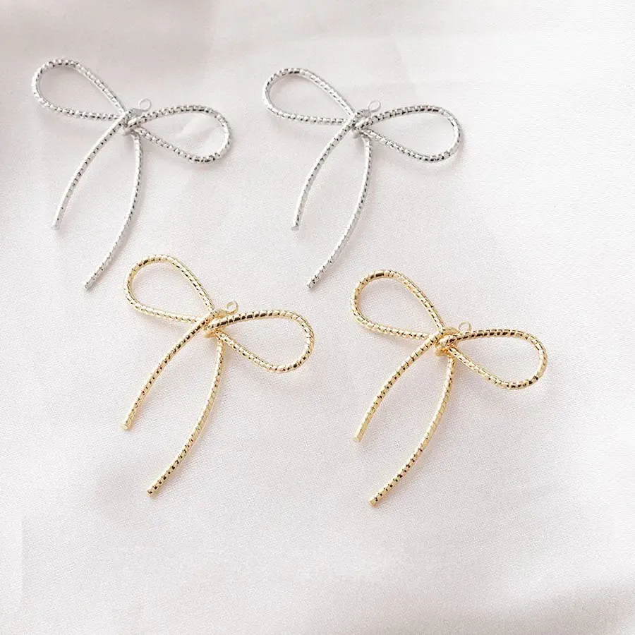 Authentic Celestial Bow of Radiant Grace: 14k Gold-Plated Talismans