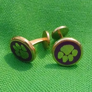 Authentic The Golden Guardian Paw Print Cufflinks