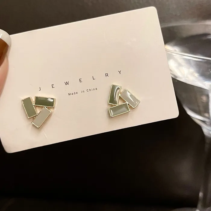 Authentic Triangle Of Radiant Balance Gold Triangle Stud Earrings Sacred Geometry Geometric Harmony Mystical Ear Talisman