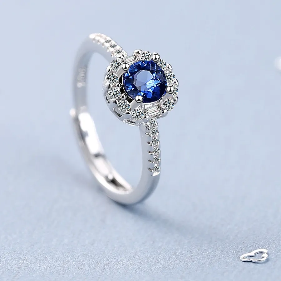 Authentic 925 Sterling Silver Ring 5A Zircon Jewelry Accessories Ring