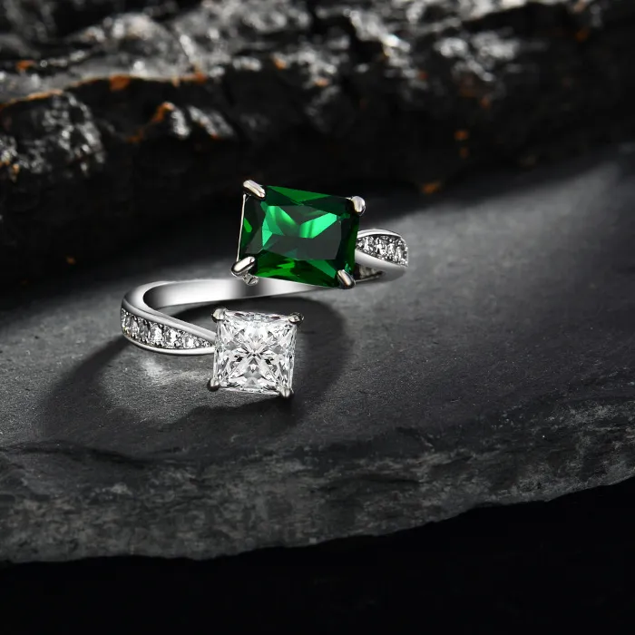 Authentic Astral Grace: The Lunar Silver and Starlight Talisman Ring