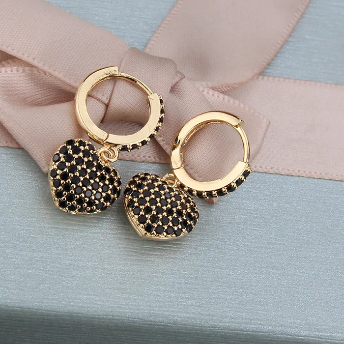 Authentic Radiant Heart of Eternal Affection Hoop Earrings