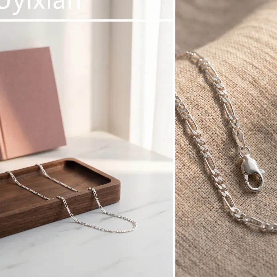 Authentic The Ethereal Silver Cadence: 3:1 Ferrero Chain