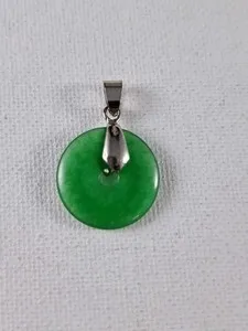 Authentic Sacred Harmony: Green Jade Pi Disc of Energetic Balance