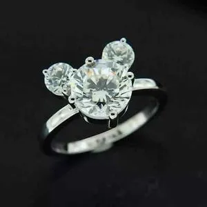 Authentic The Celestial Icon: Radiant Moissanite Enchantment Ring