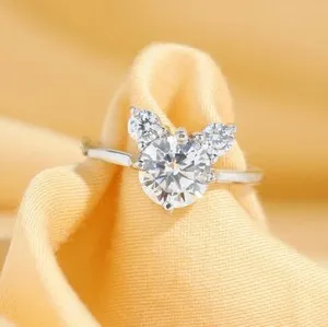 Authentic The Celestial Icon: Radiant Mickey Motif Engagement Ring