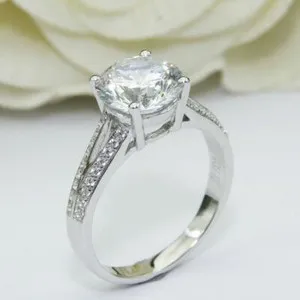 Authentic The Celestial Split-Shank Moissanite Radiance Ring