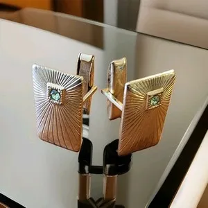 Authentic Golden Anchor Sigil Cufflinks: Talismans of Steady Resolve