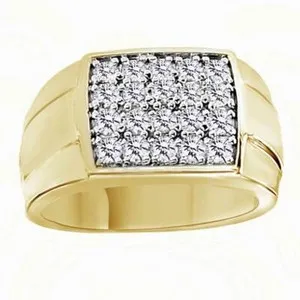Authentic The Gilded Circle of Eternal Vows Men's Gold-Plated Wedding Band