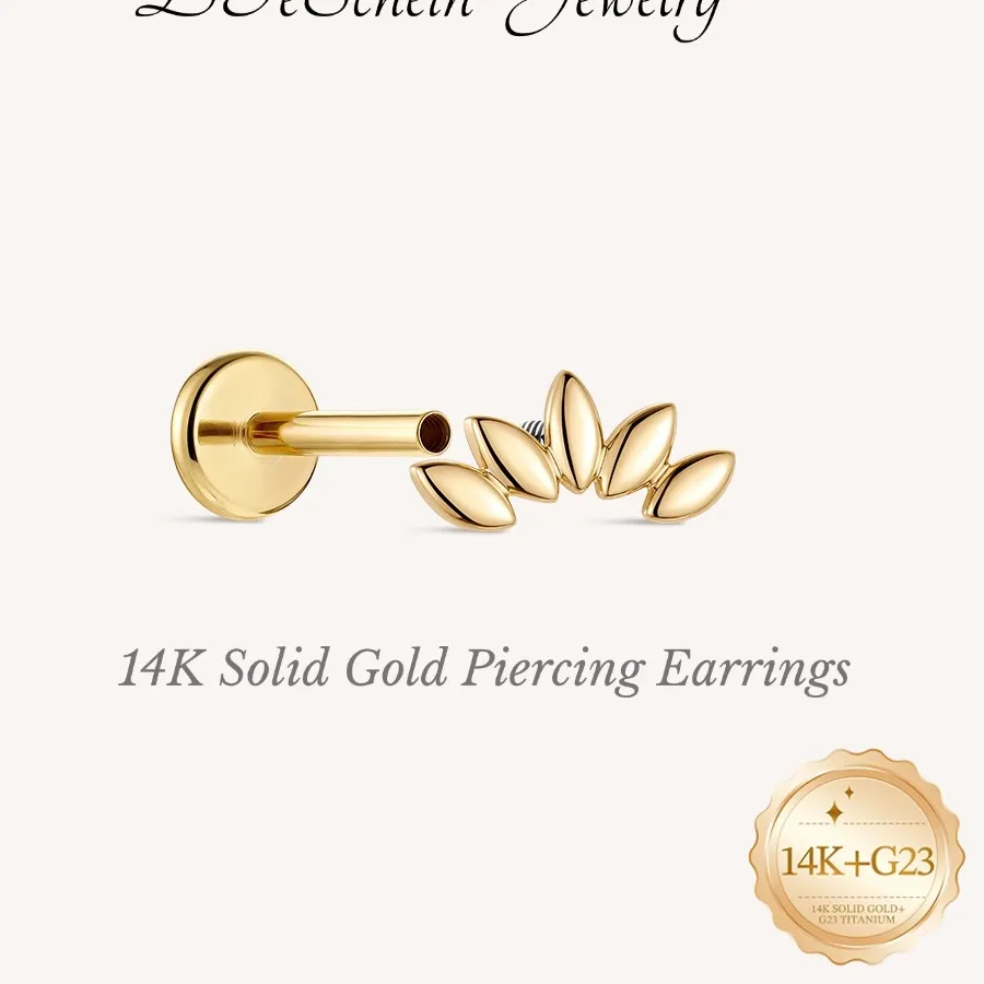 Authentic The Gilded Beacon: Celestial 14K Gold Piercing Talisman