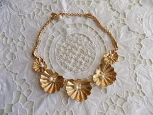Authentic The Monterey Tide: Gilded Shells and Pearl Talisman