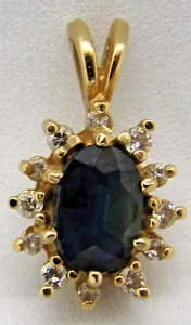 Authentic Celestial Sapphire Amulet in Radiant Gold