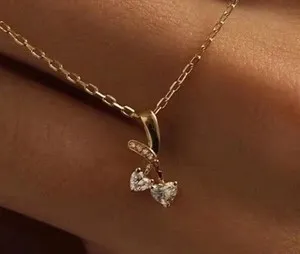 Authentic Beats of the Heart: Radiant 2 Ct Heart Cut Simulated Diamond Pendant in 14K Gold Plated