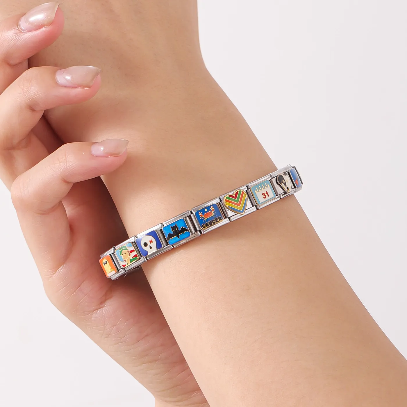 Authentic Sacred Harmony: A Custom Italian Charm Bracelet for the Modern Mystic