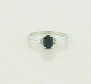Authentic Celestial Guardian: Blue Sapphire and Diamond Ring