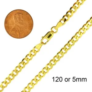 Authentic Golden Aura Curb Chain – 925 Silver Shield of Light
