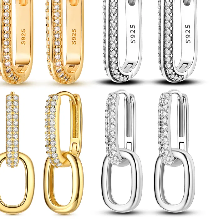 Authentic Celestial Double-Arc Radiant Pavé Hoops