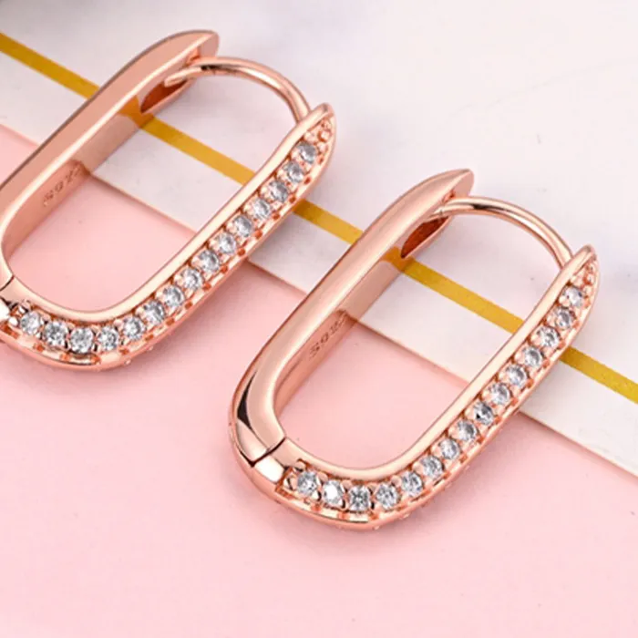 Authentic Maula U-Shaped Celestial Hoops: Radiance of the Eternal Arc
