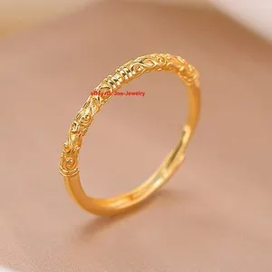 Authentic The Celestial Veil Ruyi Cloud Gold-Plated Silver Ring