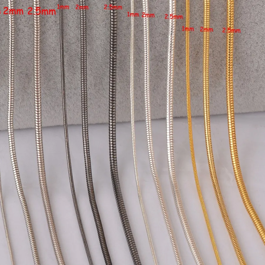 Authentic The Golden Serpent Conduit: 1mm to 2.5mm Radiant Snake Chain