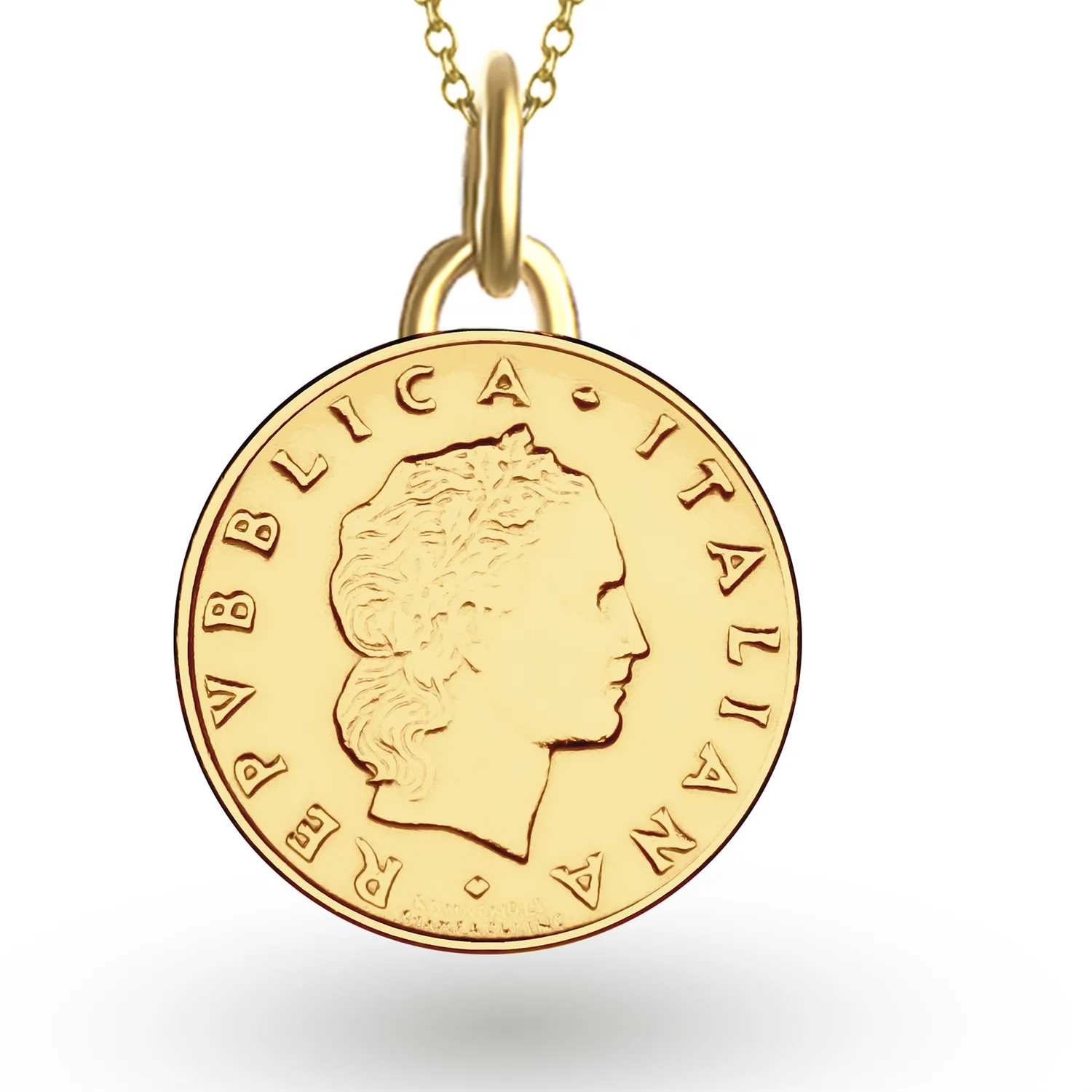 Authentic The Italian 50 Lira Amulet A Golden Talisman Of Heritage And Protection